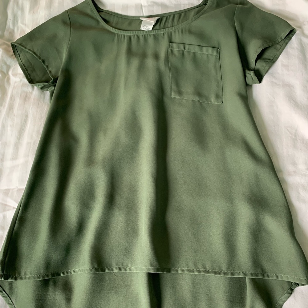 Green blouse